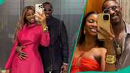 Priscy Ojo's heavily pregnant AI-generated photo with her husband, Juma Jux, fuels reactions online