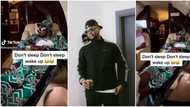 "Just dey play": Fans react to clip of Kizz Daniel sleeping in a private jet, video trends