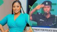 Nigerian man blows hot after lady in police uniform apologizes for wrongly reading national anthem