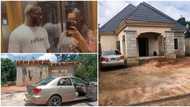 "I go build one day": Nigerian couple gives cool update in their modest house project, tweeps celebrate them