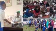 Nigerians react as council chairman organises free lesson for students, refunds JAMB fees of 200 candidates