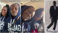 Portable, wife travel out of Nigeria as his US tour commences, he flaunts suit before departure