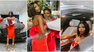 "Big girl": James Brown’s sister Gracious shows off car gift she got from her lover, drives it in cute video