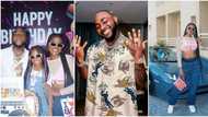 Davido gushes over 1st baby mama Sophia Momodu as she poses in front of his Lamborghini at Imade's party