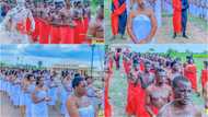 Theatre Art students of Nigerian university don epic costume for induction, photos emerge