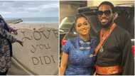 Where una dey see this love: Dbanj professes love to wife with romantic message written in sand