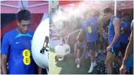 World Cup 2022: Watch England players cool off as extremely hot temperatures hit Qatar