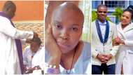 "Mourning is over": Priest shaves Chioma Chijioke's hair as she returns to social life after hubby's death
