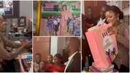 Moment Iyabo Ojo's workers stormed her office with gifts for her 45th birthday, sing for her in sweet video