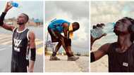 "I didn't land in hospital after marathon": Man who trekked from Lagos to Port Harcourt opens up