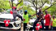 Fan gifts BBNaija’s Tochi brand new Toyota SUV days after troll called him a failure for not owning a car