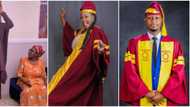 Mr Macaroni's 'Mummy wa', actor Mofehintola Jebutu celebrate as they bag M.Sc and M.A degrees respectively