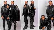 Handsome twin brothers mark their birthday in matching black outfits, photos cause stir online
