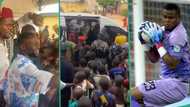 "The Pride of Egbema": Villagers gather around goalkeeper Nwabali as he bags chieftaincy title