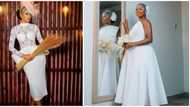 Jumpsuit, 4 other elegantly chic court wedding dress ideas for intending brides