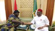 Ikpeazu: PDP governor ready to defect to APC? Senate chief whip Kalu visits Abia