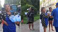 "Better than begging": Nigerian woman hawks water in Europe after relocating abroad, video goes viral