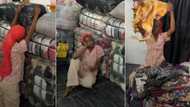 "I Invested so much": Businesswoman cries out, displays loads of goods in video, says she feels scared