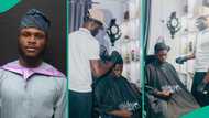 FUTA graduate working as professional barber bags first class degree: "superhero with clipper"