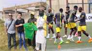 American parents arrive Nigeria, beg top Nigerian football club to sign their 15-year-old son (photo)