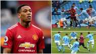 Photo of 6 Man City players struggling to stop Anthony Martial during Manchester derby goes viral