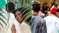 Sharon Ooja finally unveils husband’s face in wedding video, fans drool over him: “He’s gorgeous”