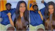 "Una just confuse": Nkechi Blessing and younger lover play couple's game in adorable video