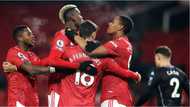 Man United go joint-top of the Premier league table with Liverpool following win over Aston Villa