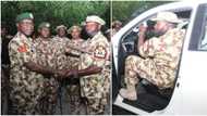 General Yahaya issues brand new vehicle to RSM of Nigerian Army