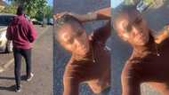 "Finally I got the job": Nigerian lady secures job in UK, her husband accompanies her first day to work