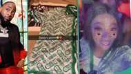 "My dream came true": Lady rejoices as Davido gives her his shirt at party, shares video on TikTok