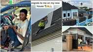 "God did it": Young Nigerian millionaire builds house, shows foundation process, installs solar for 24/7 light