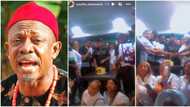 Living legend: Sweet moment Nkem Owoh cut his birthday cake with family & friends, celebrities hail him