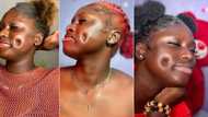 "Looks like pothole": Nigerian lady with very deep dimples causes stir as she flaunts facial beauty