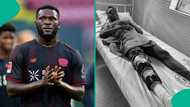 Victor Boniface honours pledge, gives ₦2million to injured Nigerian footballer