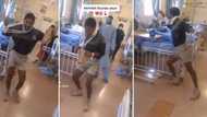 Discharged man causes stir in hospital ward, whines waist softly as he dances in video, stuns nurse & patients