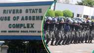 JUST IN: Tension as Police take over Rivers house of assembly quarters