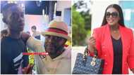 Jackie Appiah's ex-husband and son spotted at a party, video melts hearts of Ghanaians