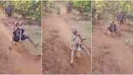 Village kids wow professor, others with their racing competition similar to Italian Grand Prix