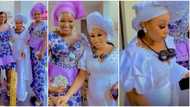 Glowing with the bump: Fans gush over Rita Dominic's protruding stomach as she buries mother-in-law in style