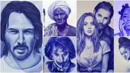 Nigerian man lights up social media with beautiful artworks, photos of masterpieces go viral