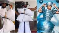 Hilarious video of man mimicking Toyin Lawani's avant-garde designs: "Idea for a new collection"