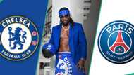 Chelsea vs PSG: Singer Rudeboy dons blue costume as he anticipates FIFA World Cup finals