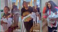 "A queen": Nigerian woman who delivered 5 babies catwalks majestically out of hospital in video