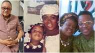 Many moved to tears as Jide Kosoko, kids dig up old clip of late wife Henrietta on her 6th-year remembrance