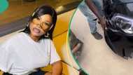 "Una wan try PH girl": Tacha fights dirty, seizes key of drunk keke driver that destroyed her car