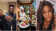 "So mumu man sef sabi better thing": Oga Sabinus sweetly celebrates his wife's birthday, celebs & fans gush