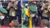 Cute moment Governor of Lagos state met young chess champion wows many people online, video goes viral