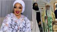 Nigerians hail actress Sotayo as she pays courtesy visit to VP Osinabjo with Emir of Uke Kingdom