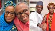 El-Rufai's wife laments over husband's grey hair, attributes it to Kaduna stress (photo)